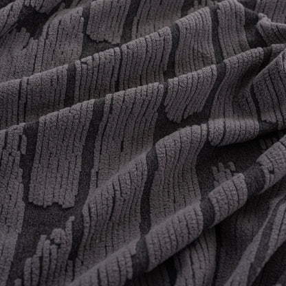 Plush Fleece Stretch Sofa Cover, Super Soft Textured Geometric Couch Slipcover