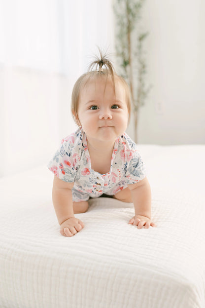 Top and Bottom Shorts Outfit (Newborn - 12 months) Bloom