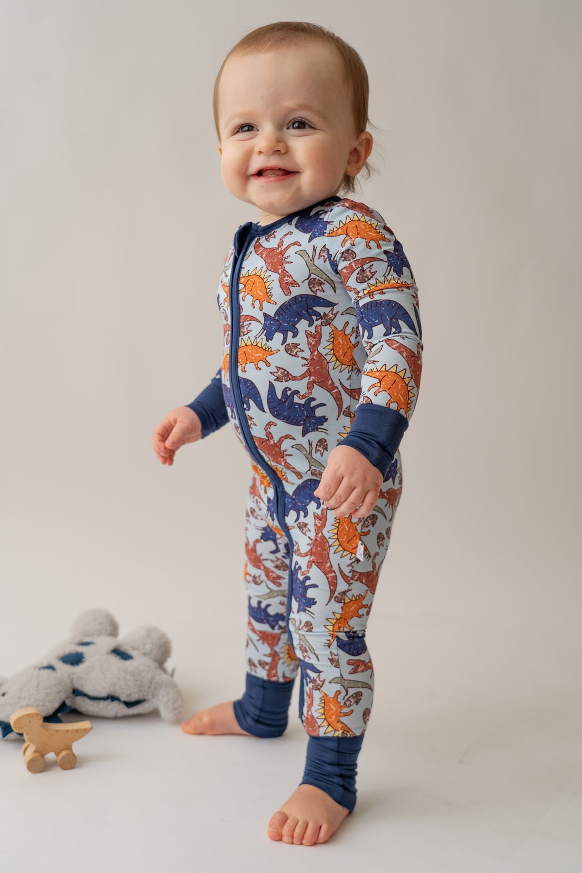 Blue Dino Loveralls