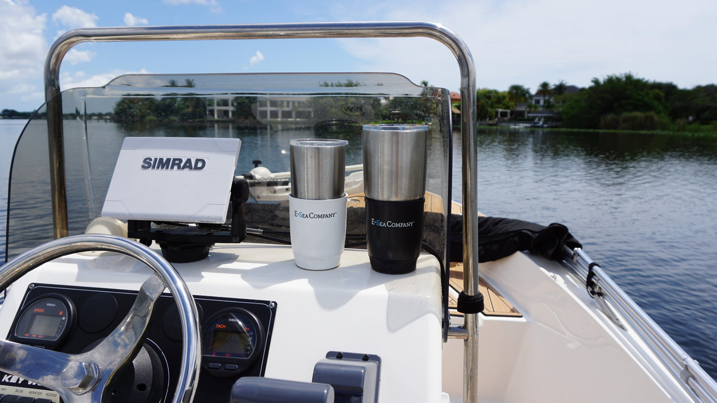 E-Sea Cup Original-Suction Mounted Cup Holder-Black