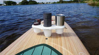 E-Sea Caddy Pro- Multi Cup Suction Mounted Drink Holder-White