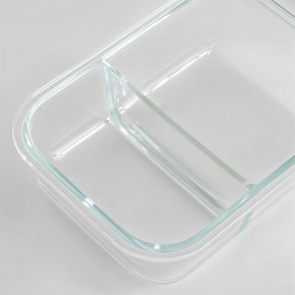 Glass Bento Box - 3 Sections (Vanilla)