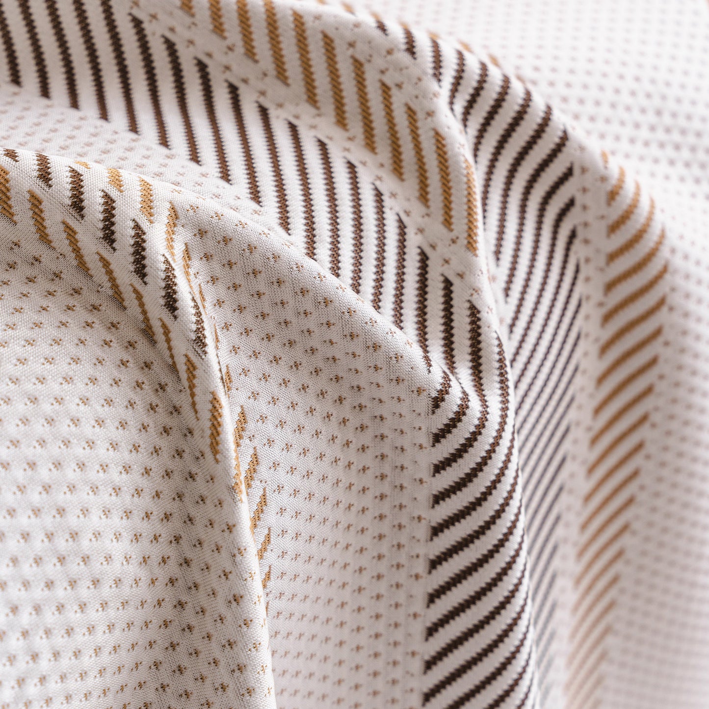 Modern Geometric Cooling Sofa Blanket, Soft & Breathable Striped Couch Throw Cover