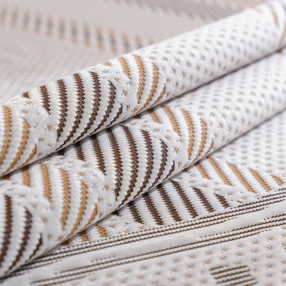 Modern Geometric Cooling Sofa Blanket, Soft & Breathable Striped Couch Throw Cover