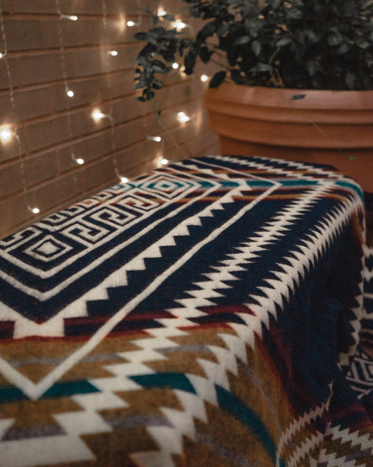 Achuar Blanket - Dark Navy | Kitchen + Metal