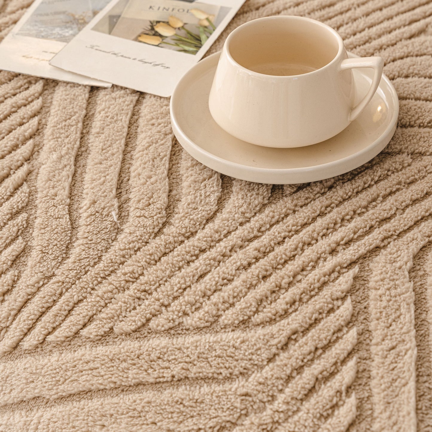 Plush Sherpa Fleece Sofa Throw Blanket, Soft & Cozy Furniture Protector for Couch