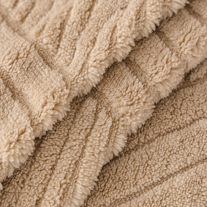 Plush Sherpa Fleece Sofa Throw Blanket, Soft & Cozy Furniture Protector for Couch