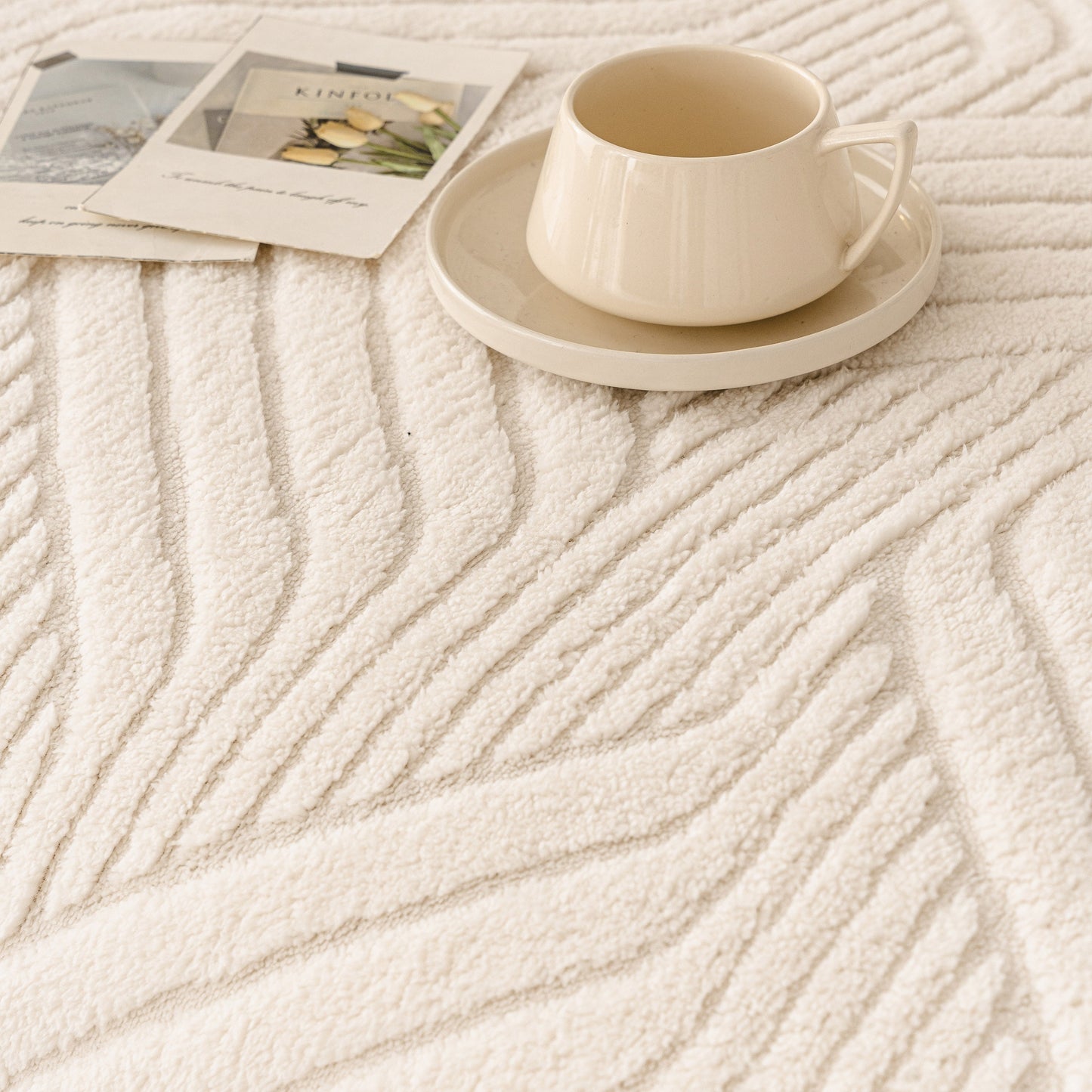 Plush Sherpa Fleece Sofa Throw Blanket, Soft & Cozy Furniture Protector for Couch