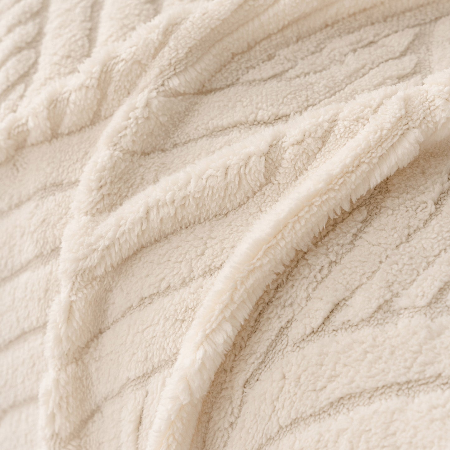Plush Sherpa Fleece Sofa Throw Blanket, Soft & Cozy Furniture Protector for Couch