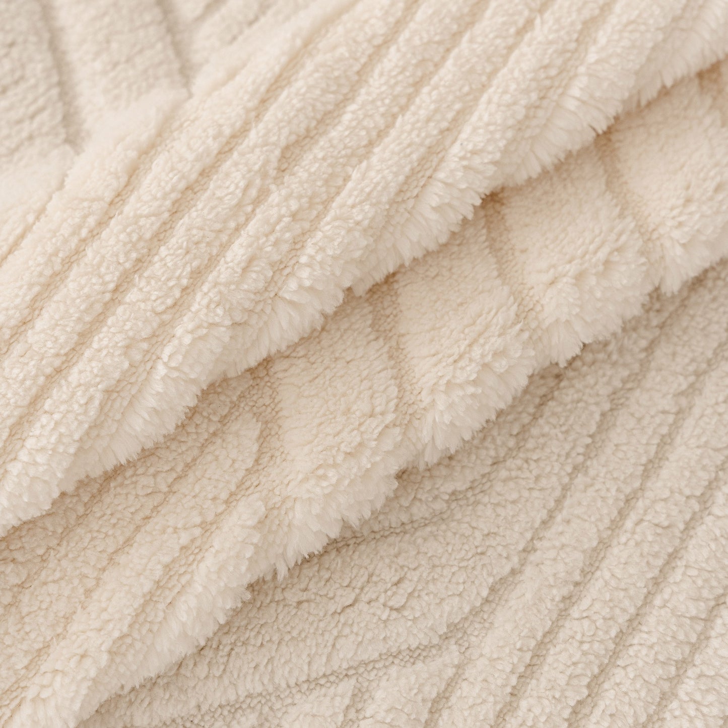 Plush Sherpa Fleece Sofa Throw Blanket, Soft & Cozy Furniture Protector for Couch