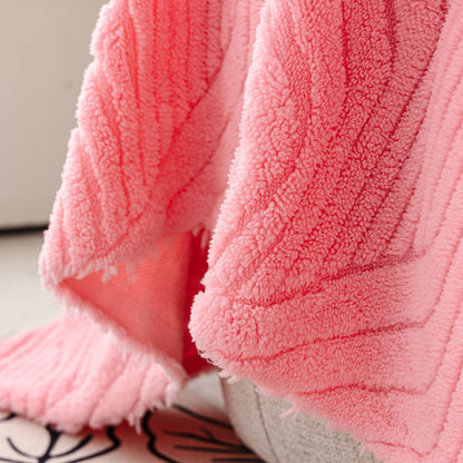 Plush Sherpa Fleece Sofa Throw Blanket, Soft & Cozy Furniture Protector for Couch