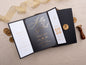 Acrylic Wedding Invitation with Black Jacket & Gold Foil QR RSVP