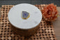 Round Wooden Box with Marble Lid