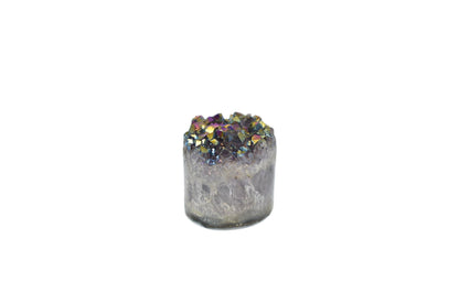 Metalized Amethyst Cylinder