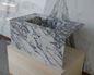 HANDCRAFTED CUSTOM CALACATTA VIOLA MARBLE SINK (NS-085)