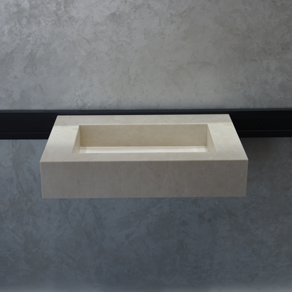 HANDCRAFTED LIGHT PEARL CUSTOM MARBLE SINK (NS-036)