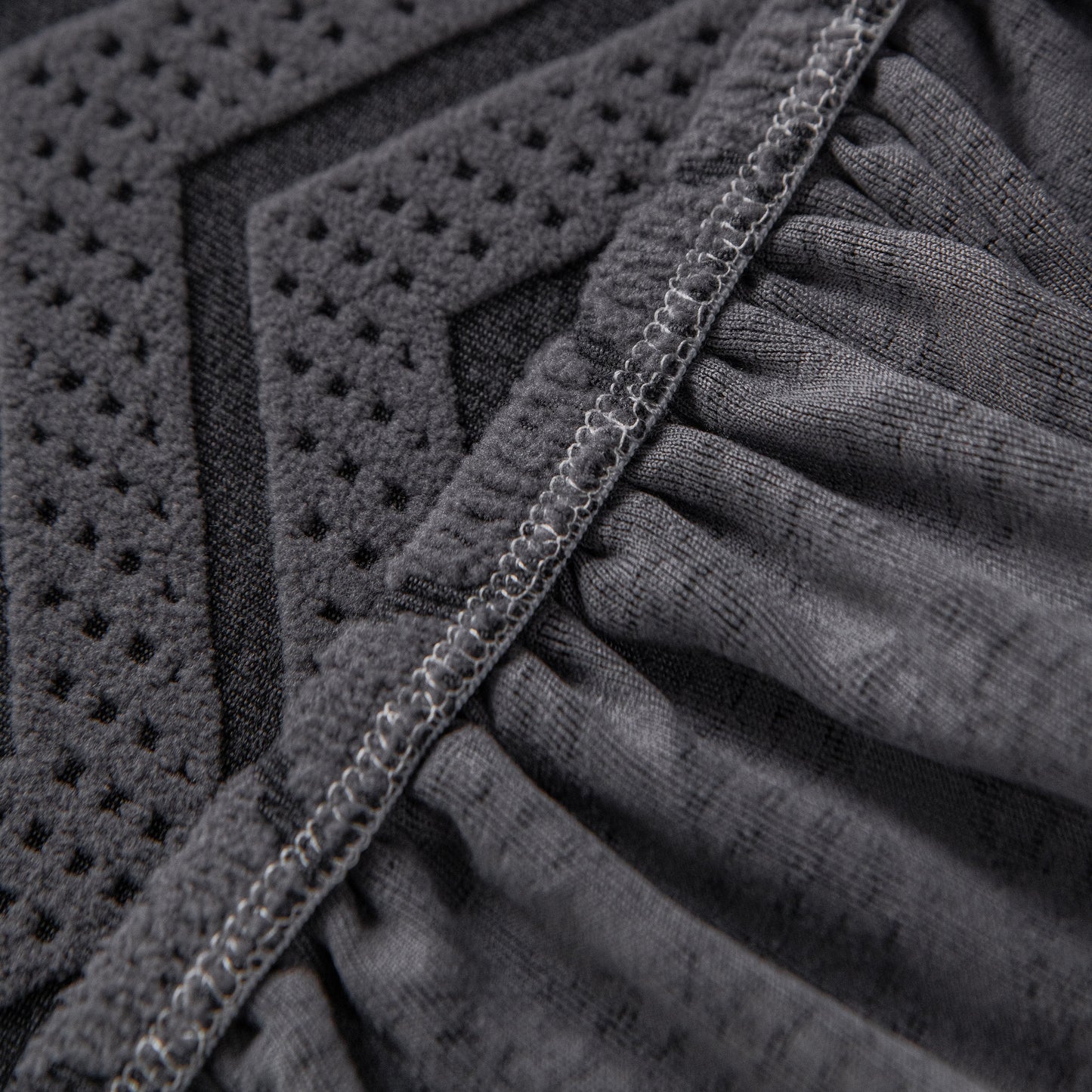 Modern Geometric Jacquard Sofa Slipcover, High Stretch 1-Piece Textured Couch Cover