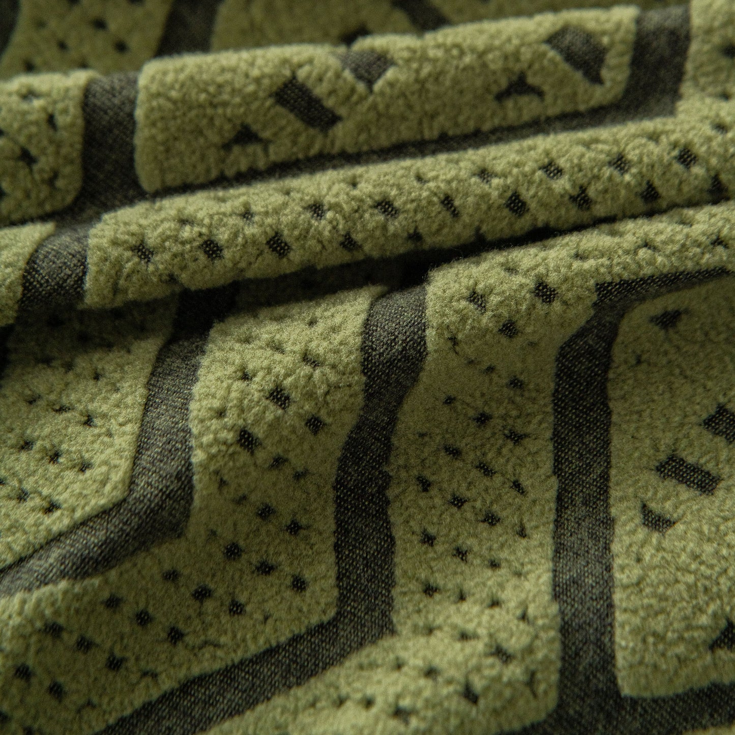 Modern Geometric Jacquard Sofa Slipcover, High Stretch 1-Piece Textured Couch Cover