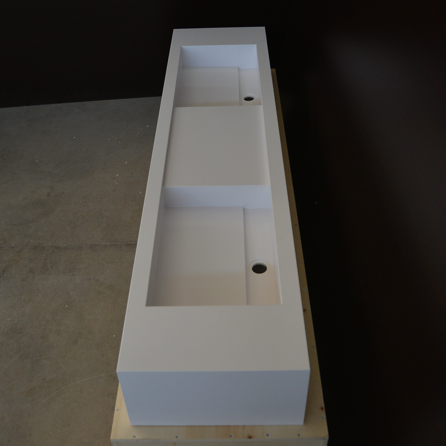 Handcrafted Custom Double Quartz Sink (QU-097)