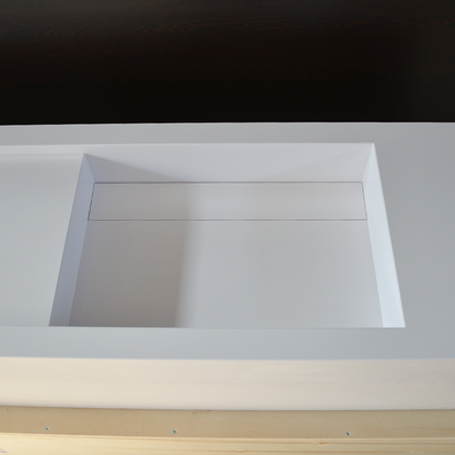 Handcrafted Custom Double Quartz Sink (QU-097)