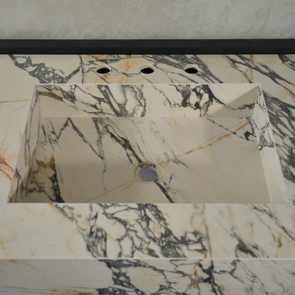 HANDCRAFTED MATERIA CORCHIA GOLD ENGINEERED PORCELAIN SINK (ES-050)