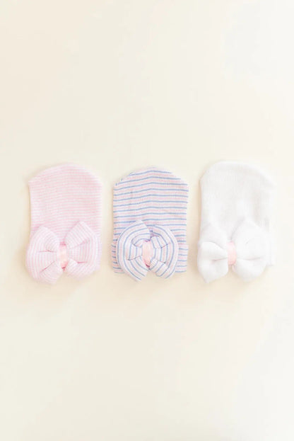 Newborn Baby Girl Hat with Bow