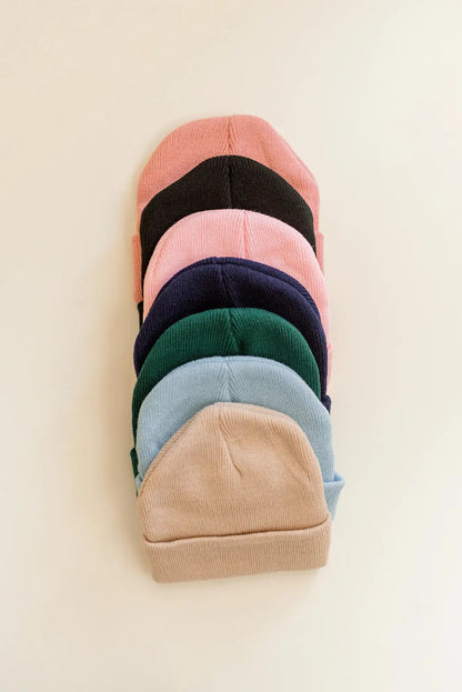 Knit Baby Beanie Hat for Fall and Winter - Newborn to 24 months