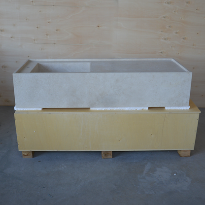 HANDCRAFTED CUSTOM TRAVERTINE SINK (TR-116)