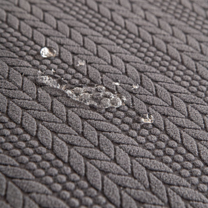 High Stretch Wheat Ear Embossed Textured Couch Slipcover, Water Repellent Sofa Cover