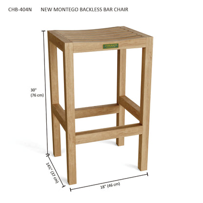 New Montego Backless Bar Chair