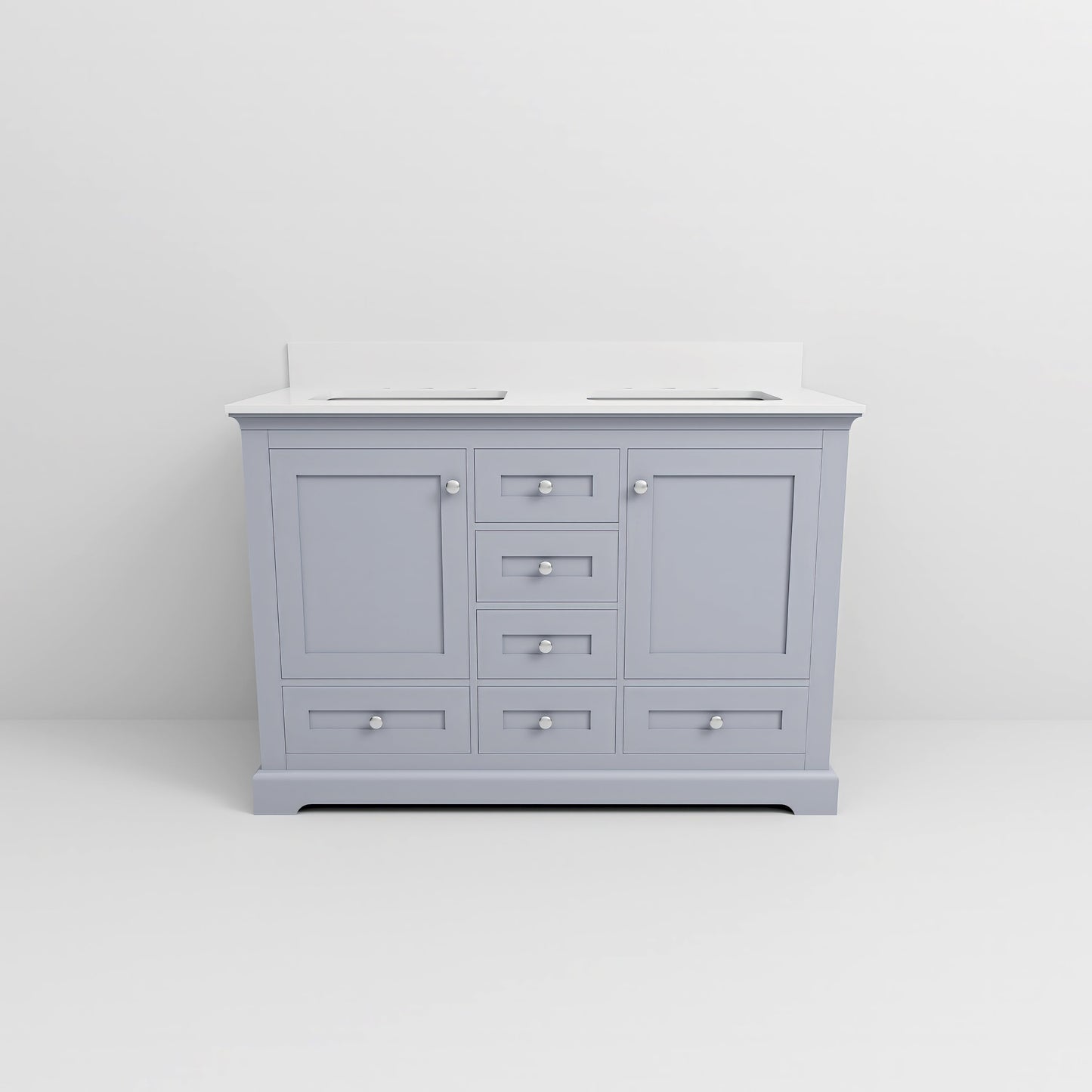 Dukes 48 in. W x 22 in. D Dark Grey Double Bath Vanity