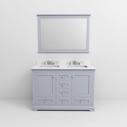 Dukes 48 in. W x 22 in. D Dark Grey Double Bath Vanity