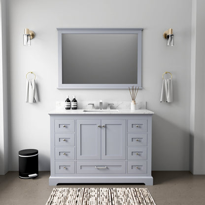 Dukes 48 in. W x 22 in. D Dark Grey Single Bath Vanity