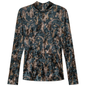Printed Mock Neck Top