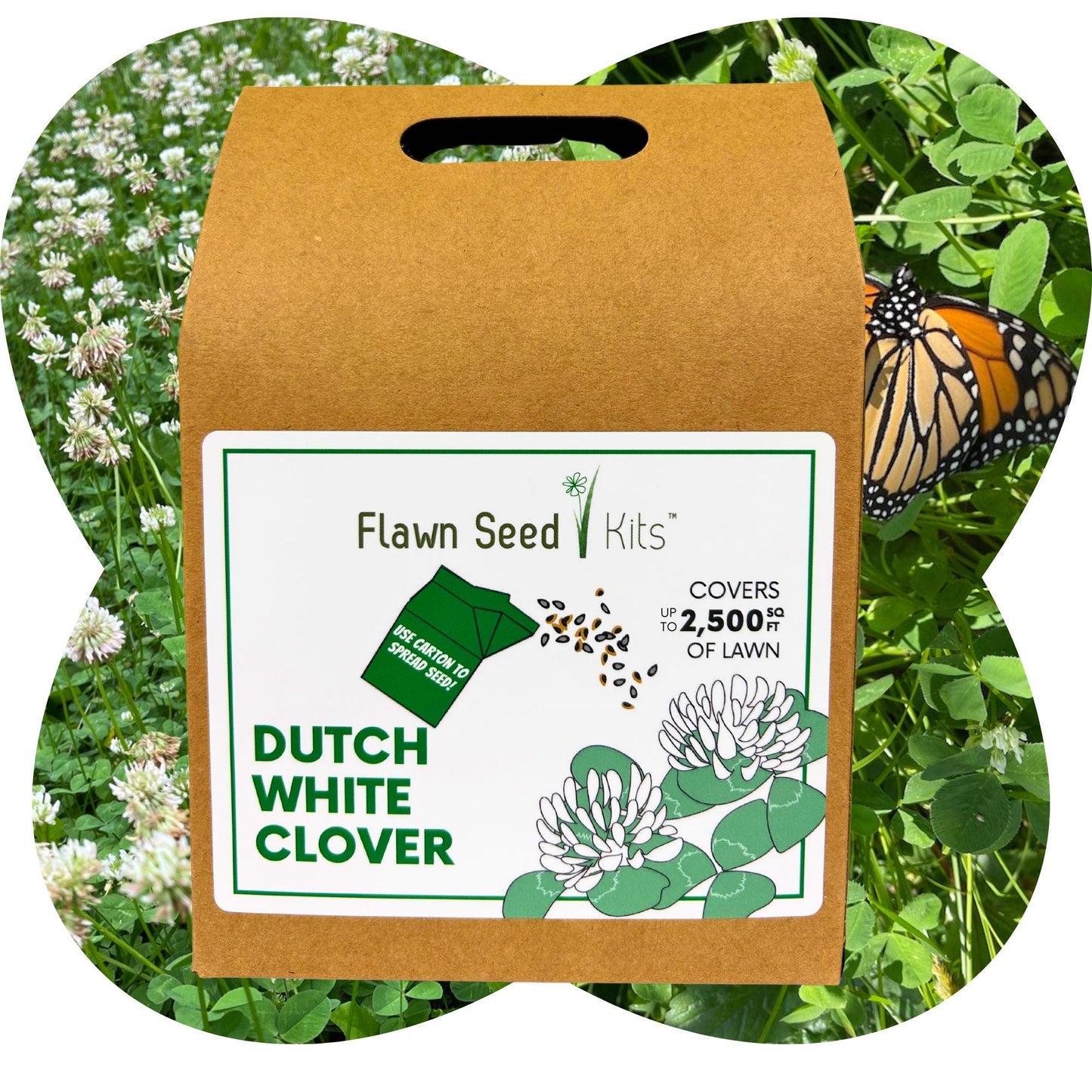 Dutch White Clover Eco-Friendly Seeding Kit