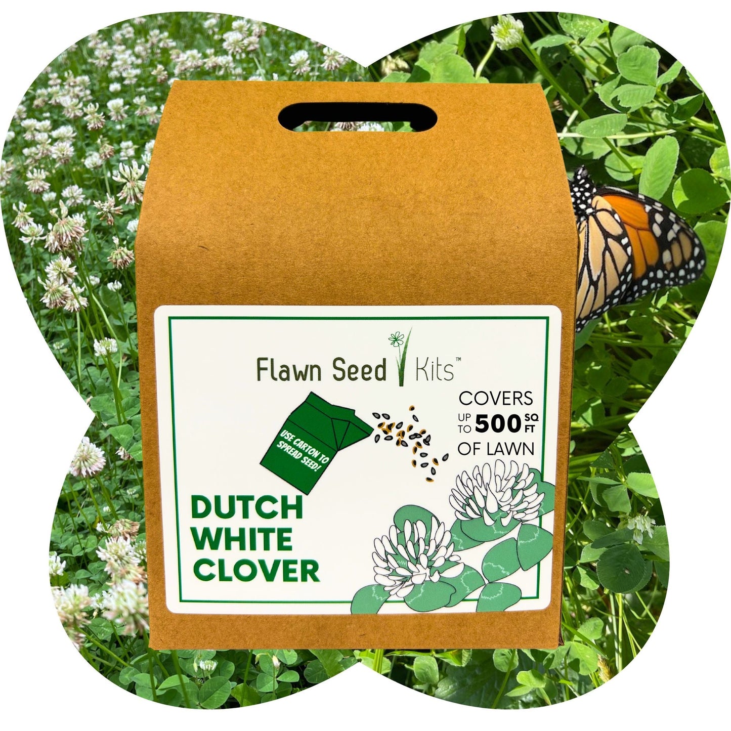 Dutch White Clover Eco-Friendly Seeding Kit