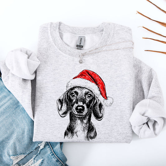 Dachshund, Santa, Dog, Christmas, Dog Lover, Pet Sweatshirt