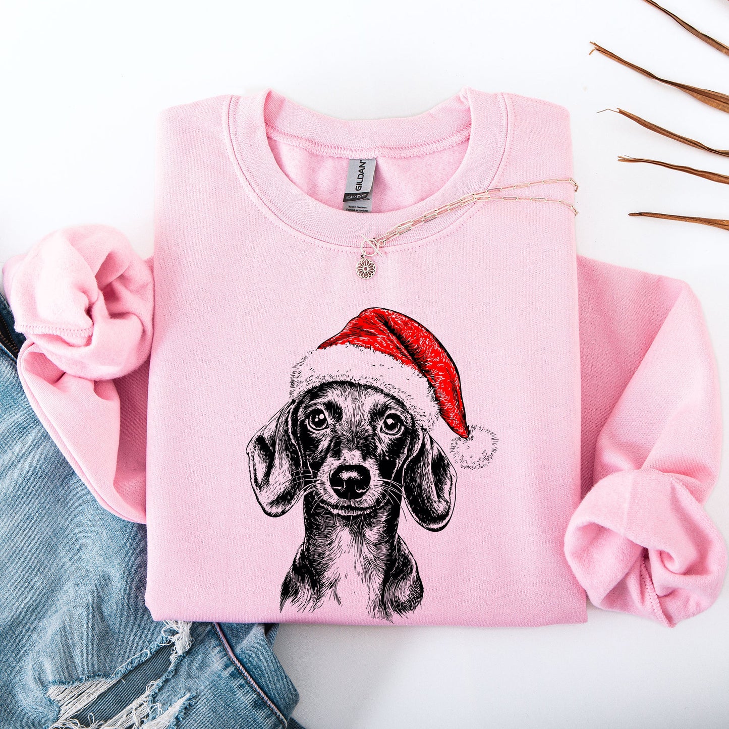 Dachshund, Santa, Dog, Christmas, Dog Lover, Pet Sweatshirt