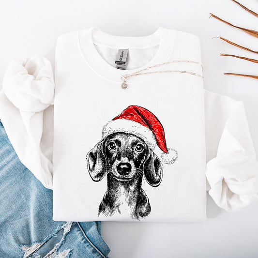 Dachshund, Santa, Dog, Christmas, Dog Lover, Pet Sweatshirt