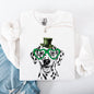 Dalmatian, Adorable Dog, St Patrick's Day, Lucky, Irish Sweatshirt