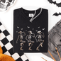 Dancing Cowboy Skeletons, Halloween Bats, Comfort Colors T-Shirt