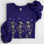 Dancing Cowboy Skeletons, Halloween Bats Sweatshirt
