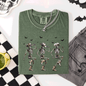 Dancing Cowboy Skeletons, Halloween Bats, Comfort Colors T-Shirt