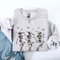Dancing Cowboy Skeletons, Halloween Bats Sweatshirt