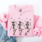 Dancing Cowboy Skeletons, Halloween Bats Sweatshirt