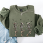 Dancing Cowboy Skeletons, Halloween Bats Sweatshirt