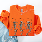 Dancing Cowboy Skeletons, Halloween Bats Sweatshirt