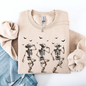 Dancing Cowboy Skeletons, Halloween Bats Sweatshirt