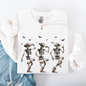 Dancing Cowboy Skeletons, Halloween Bats Sweatshirt
