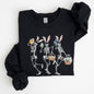 Dancing Easter Skeleton, Rabbit, Bunnies Sweatshirt